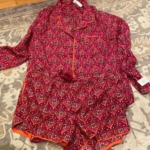 Gilligan & O'Malley Red and Orange Pajama Set